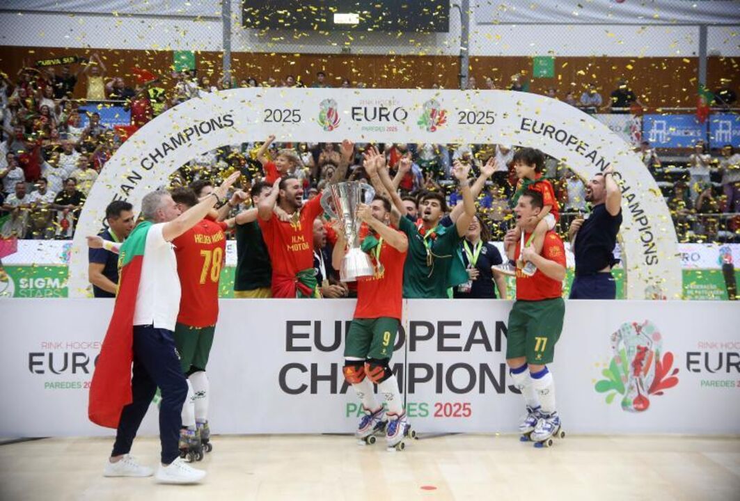 Portugal vence Europeu de hóquei em patins contra a França