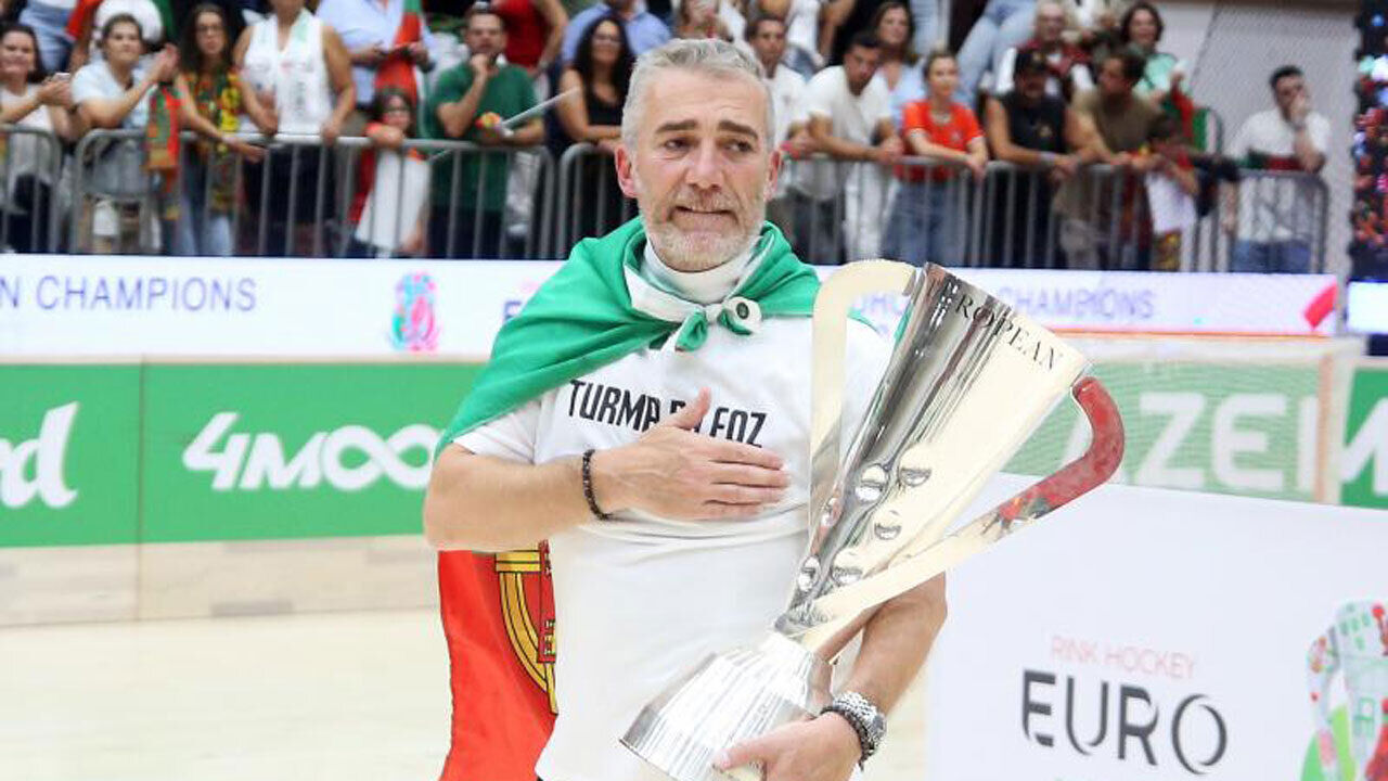 Paulo Freitas orgulhoso após Portugal vencer o Europeu de hóquei em patins