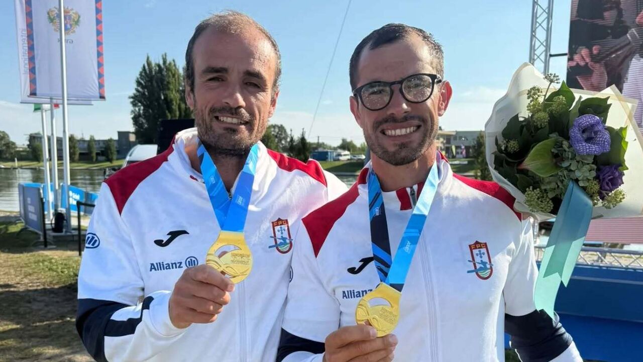Canoístas José Ramalho e Fernando Pimenta tetracampeões do Mundo de K2 maratonas
