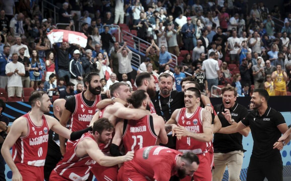 Geórgia elimina a França no EuroBasket, com festa dos jogadores e equipa técnica
