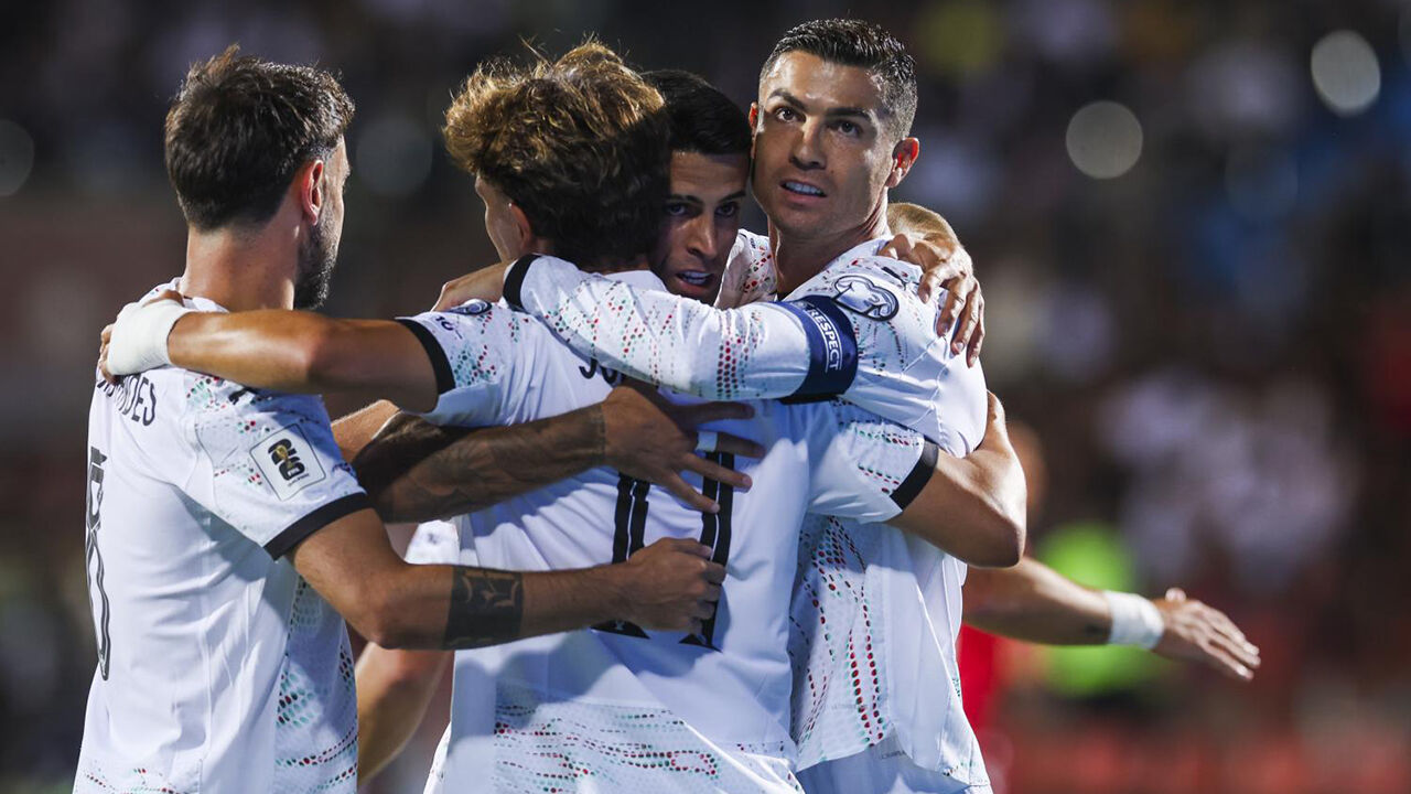 Ronaldo, Félix e Cancelo celebram vitória na Arménia