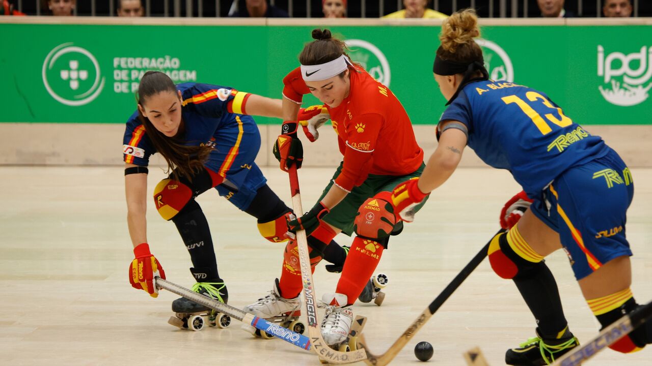 Portugal perde com a Espanha no Europeu de hóquei em patins feminino em Paredes