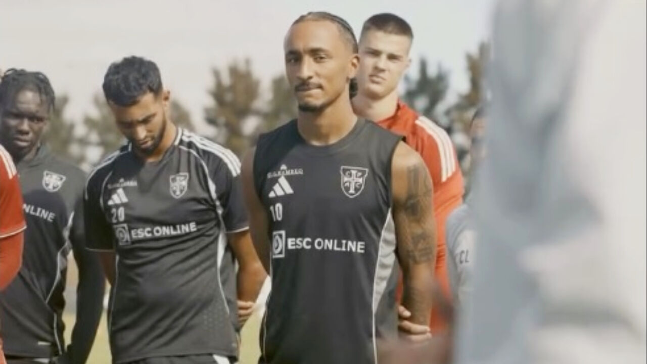 Dailon no treino do Casa Pia