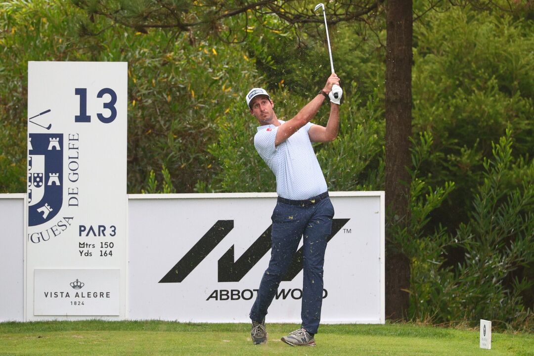 Tomás Melo Gouveia em ação no Open de Portugal