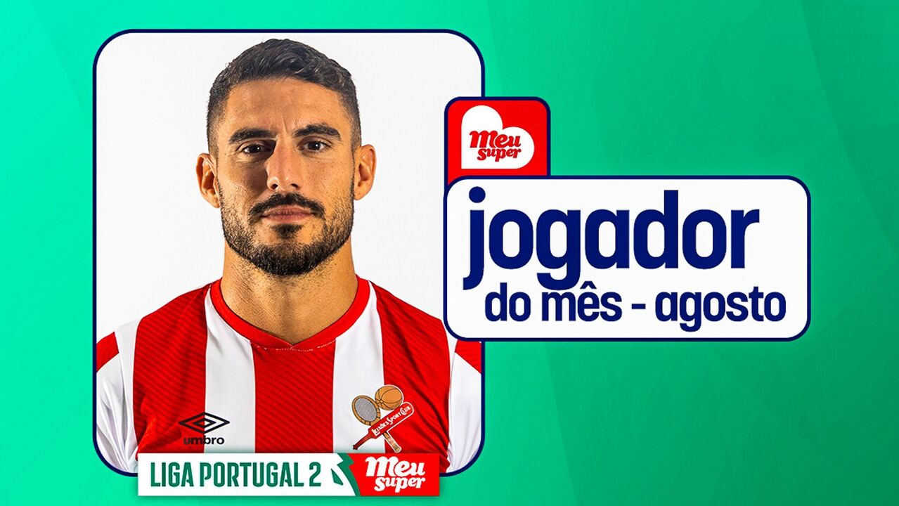 Ricardo Valente melhor jogador de agosto 2ª Liga