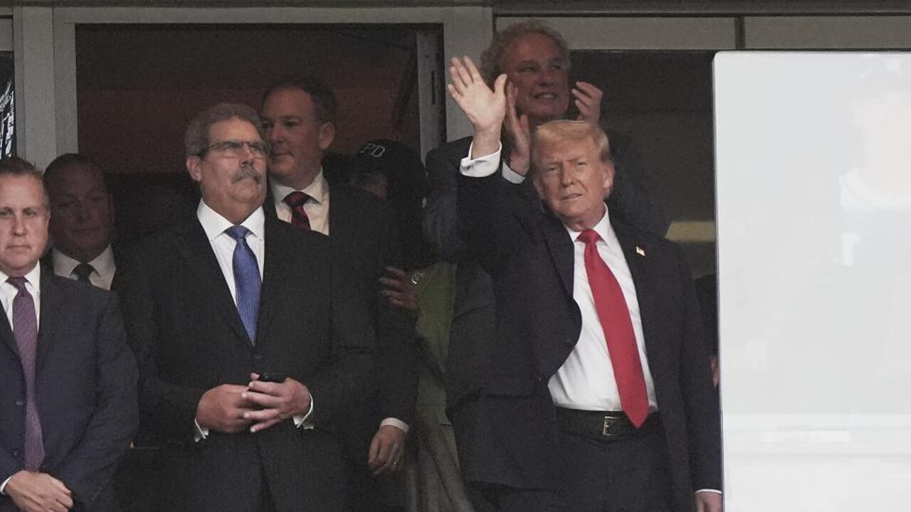 Donald Trump assistiu aos New York Yankees