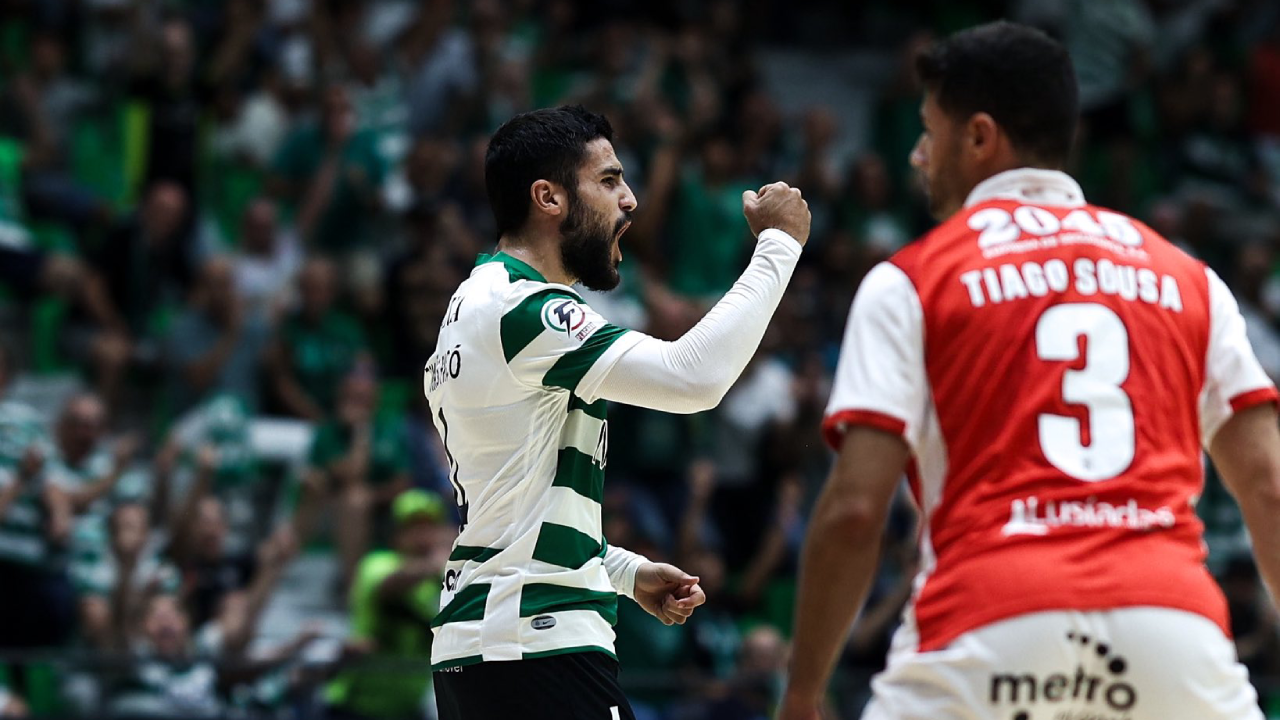 Hat trick de Tomás Paçó na goleada do Sporting frente ao Sp. Braga/AAUM
