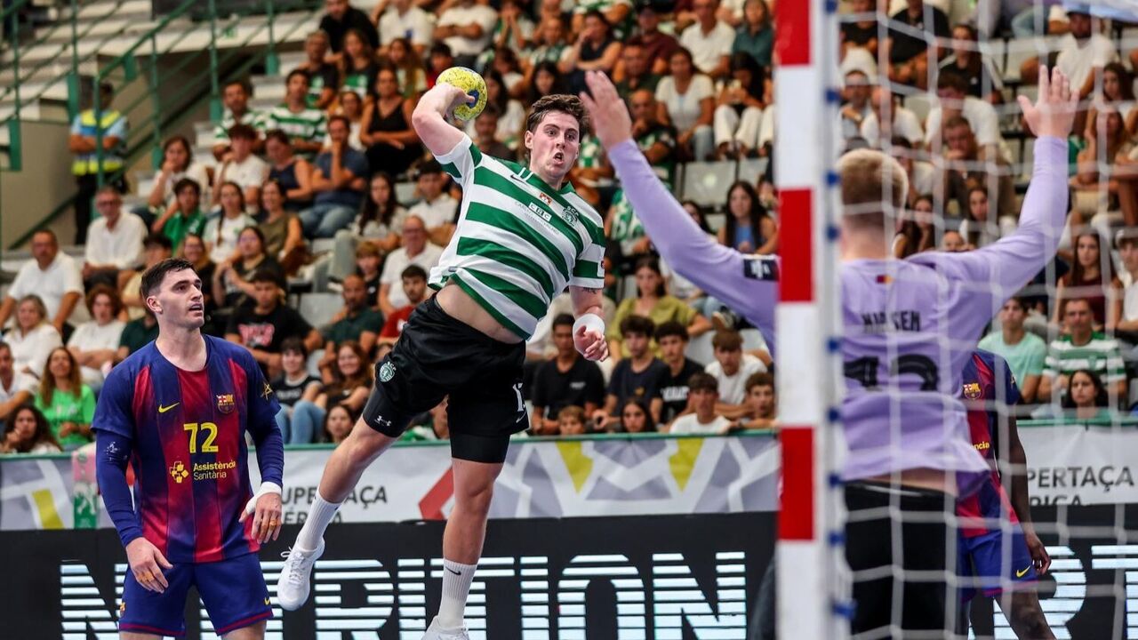 Sporting joga na Champions frente ao Barcelona