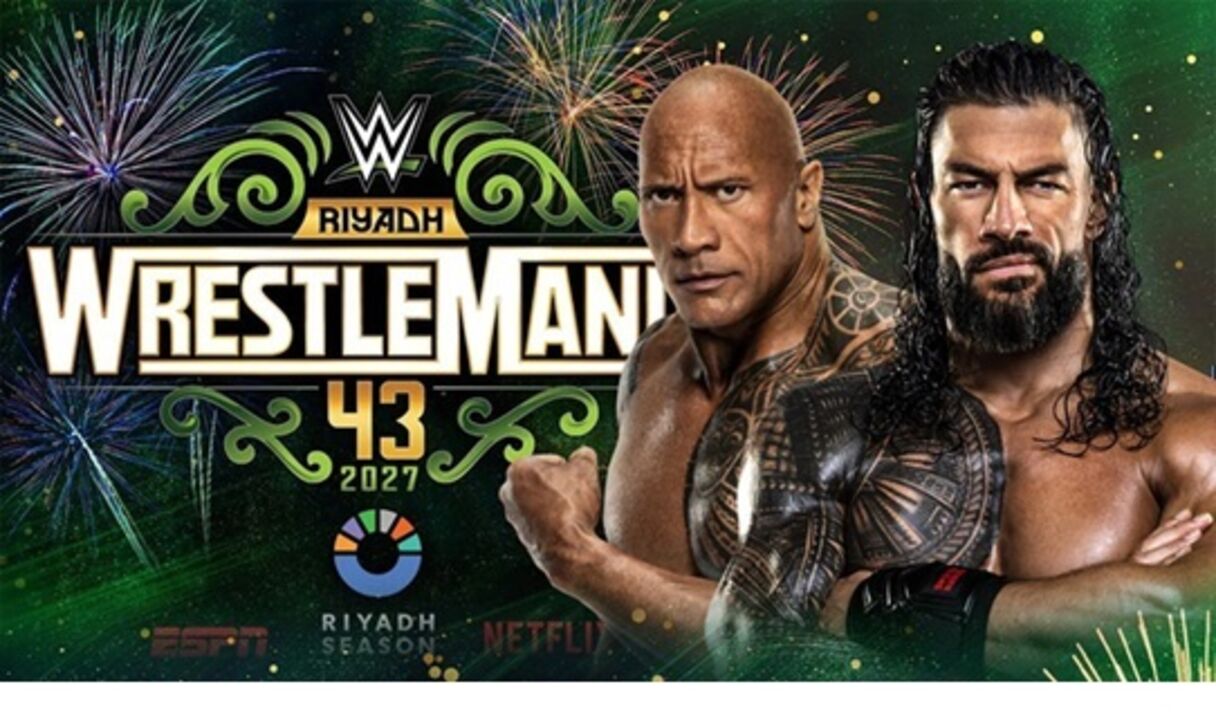 WrestleMania chega a Riade em 2027, com The Rock e Roman Reigns