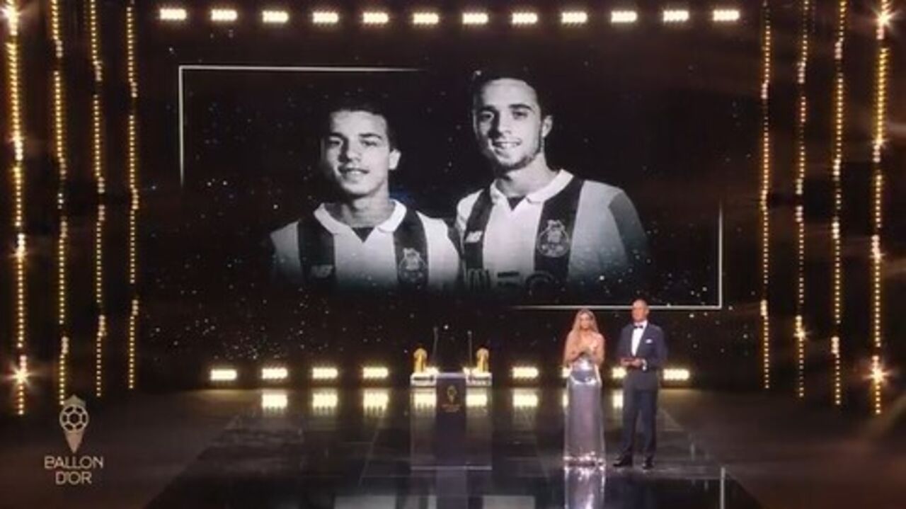 Homenagem a Diogo Jota e André Silva na Bola de Ouro, em Paris