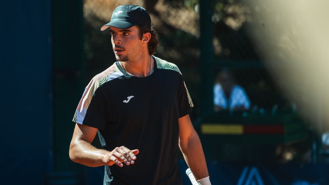 Tenista durante partida