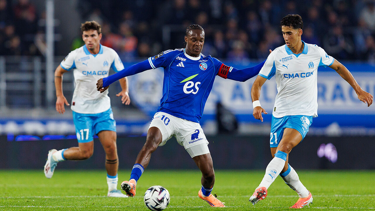 Marselha vence Estrasburgo com golo de Murilo nos descontos