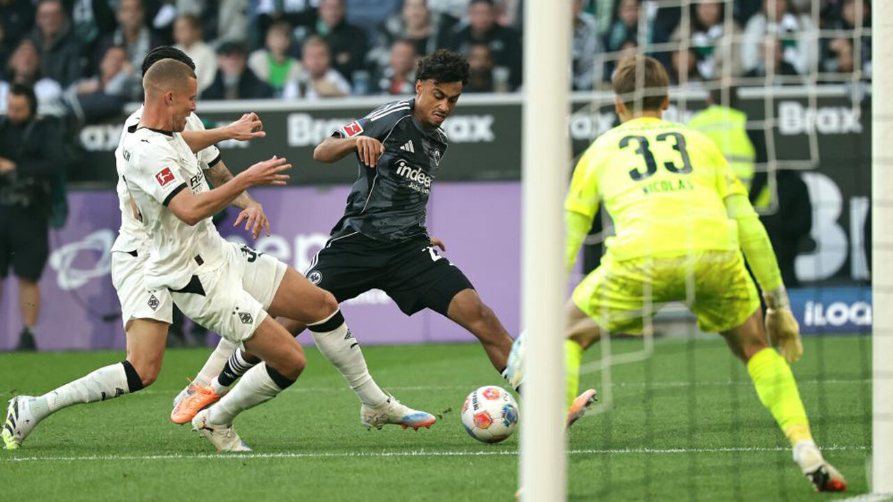 Jogo da Liga alemã: Eintracht Frankfurt vence Borussia Mönchengladbach por 6-4