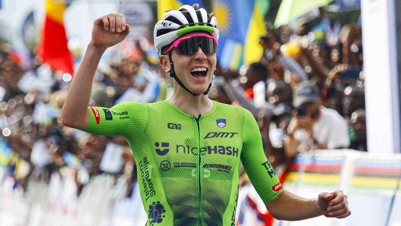 Pogacar bicampeão do Mundo no Ruanda, com Afonso Eulálio em nono