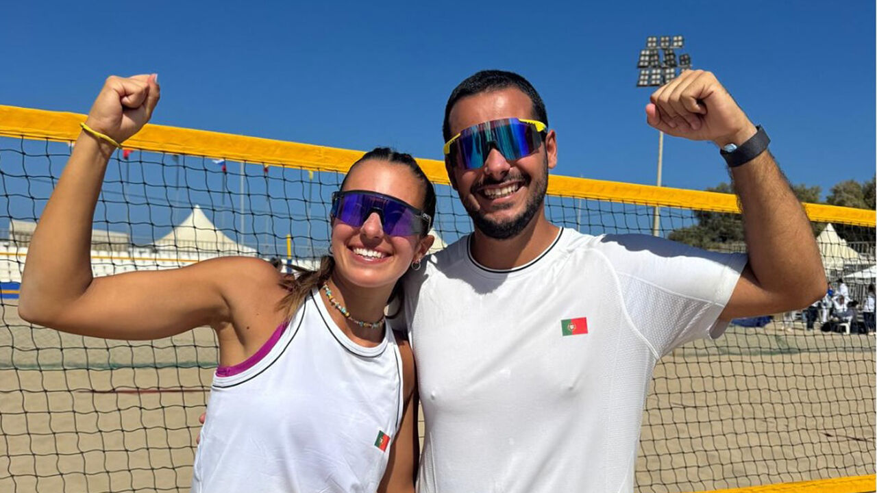 Marta Magalhães e Martim Sousa campeões europeus de ténis de praia em Heraklion