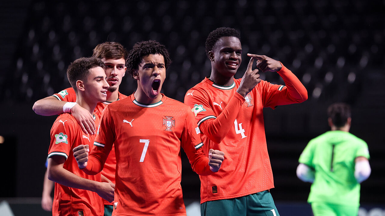 Portugal goleia Itália no Europeu de futsal Sub-19, em Chisinau