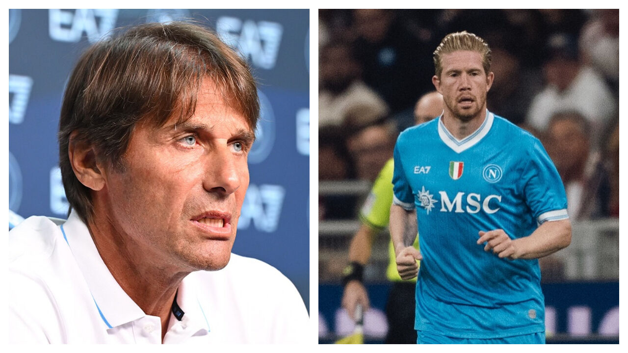 Conte e De Bruyne em (aparente) rota de colisão