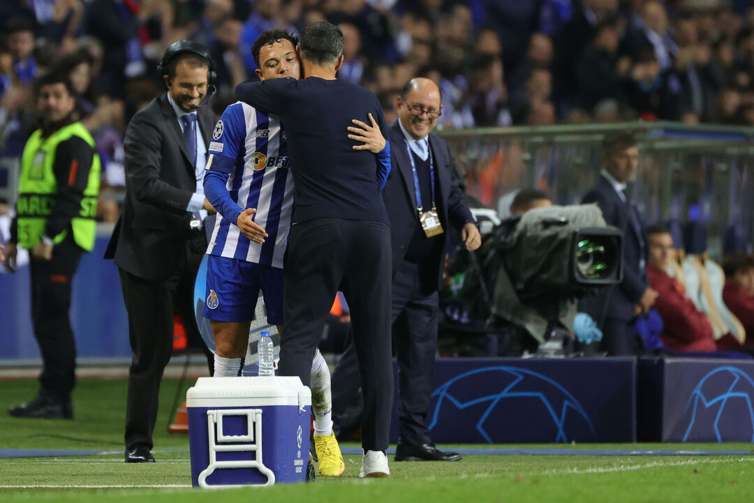 Sérgio Conceição e Pepê em 2022 no FC Porto