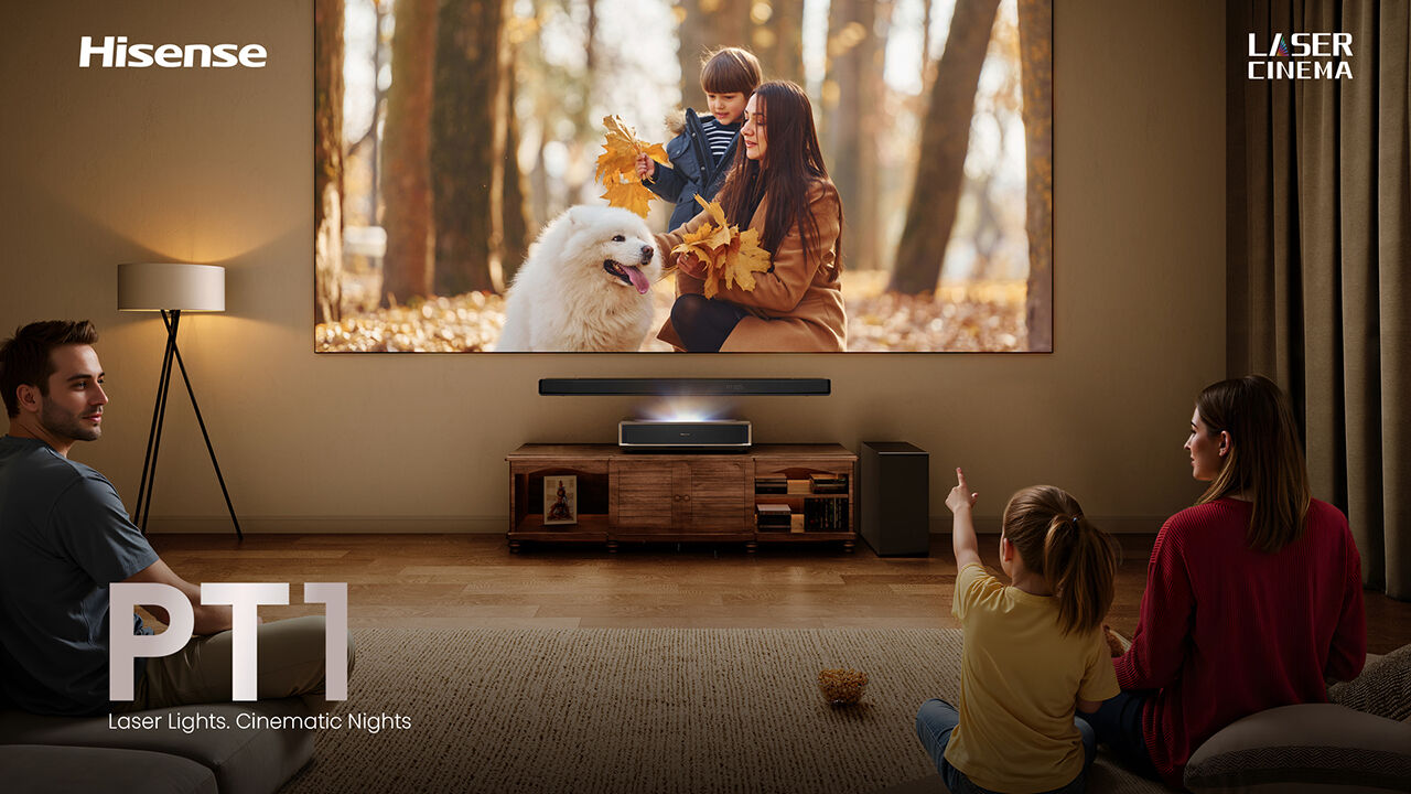 Hisense aposta no Laser TV PT1 para experiência cinematográfica superior.
