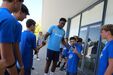 Samu em convívio com os jovens italianos