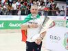 Paulo Freitas emocionado após Portugal vencer o Europeu de hóquei em patins