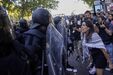 As imagens da manifestação pró-Palestina na última etapa da Vuelta