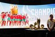Seleção feminina, campeã europeia, na Cidade do Futebol