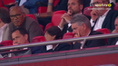Rui Costa nem queria acreditar no que estava a ver: a reação do presidente do Benfica após o 3.º golo do Qarabag