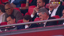 Rui Costa nem queria acreditar no que estava a ver: a reação do presidente do Benfica após o 3.º golo do Qarabag