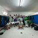 Equipa do Sporting Livramento festeja após o jogo
