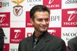 José Mourinho numa conferência de imprensa no Estádio da Luz