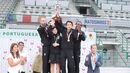 Leões com o troféu
