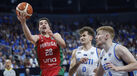 Rafael Lisboa em ação no recente EuroBasket