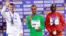 Isaac Nader com os outros medalhados no pódio