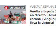 Jornal 'Sport' - «Almeida conquista L'Angliru e leva a vitória»