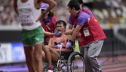 Masatora Kawano saiu numa cadeira de rodas