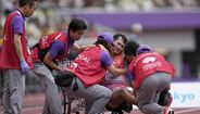 Masatora Kawano foi assistido ainda na pista