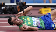 Brasileiro  Caio Bonfim ganhou a medalha de prata