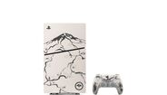 PlayStation 5 edição limitada Ghost of Yōtei com design único e dourado
