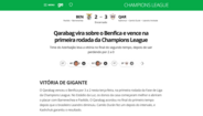 O que diz a imprensa internacional sobre a 'histórica' derrota do Benfica frente ao Qarabag