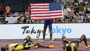 Final dos 110 metros barreiras do Mundial de atletismo