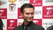 José Mourinho numa conferência de imprensa no Estádio da Luz