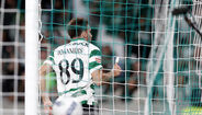 Ioannidis celebra o 3-0 contra o Moreirense