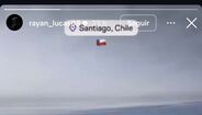 Rayan Lucas na chegada ao Chile