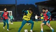 João Félix e João Neves num treino da Seleção