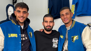 Diogo Monteiro e Dylan Nandín na Feira das Colheitas