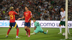 Jogo de qualificação para o Mundial'2026 entre Bulgária e Espanha