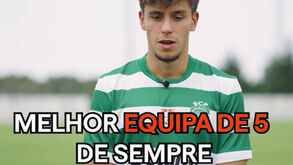 Vagiannidis elege Cristiano Ronaldo e Messi para a sua equipa de futebol de cinco