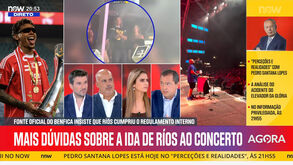 «Saída noturna de Ríos? Os jogadores do Benfica sabem o que aconteceu e se algo não correr bem...»