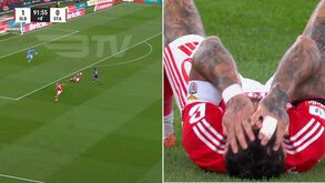O erro de Otamendi nos descontos que permitiu ao Santa Clara empatar com o Benfica